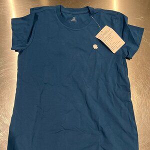 Womens S Apple Store Employee T Shirt Navy Blue.
